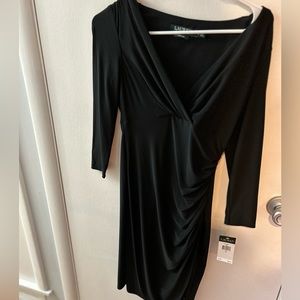 Elegant black cocktail dress